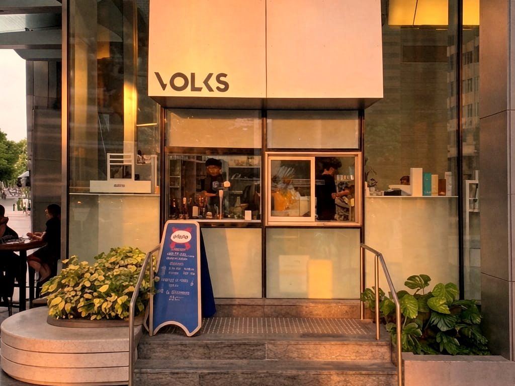 Volks at One Raffles Quay, golden hour